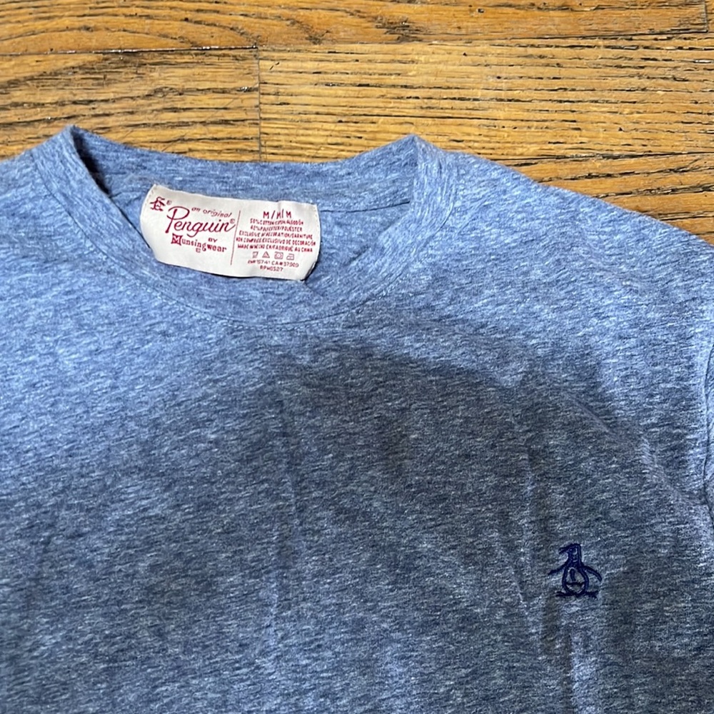 Mens Original Penguin long sleeve logo tee. Size M - Picture 2 of 3
